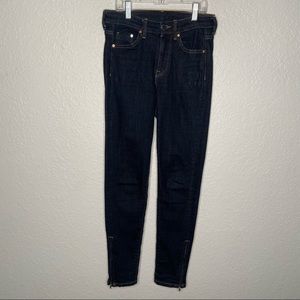Women's &Denim Blue Jeans By H&M Skinny Ankle